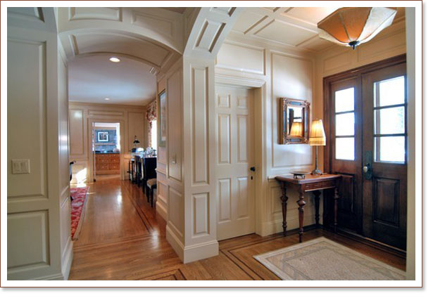 Classic style woodwork and wainscoting