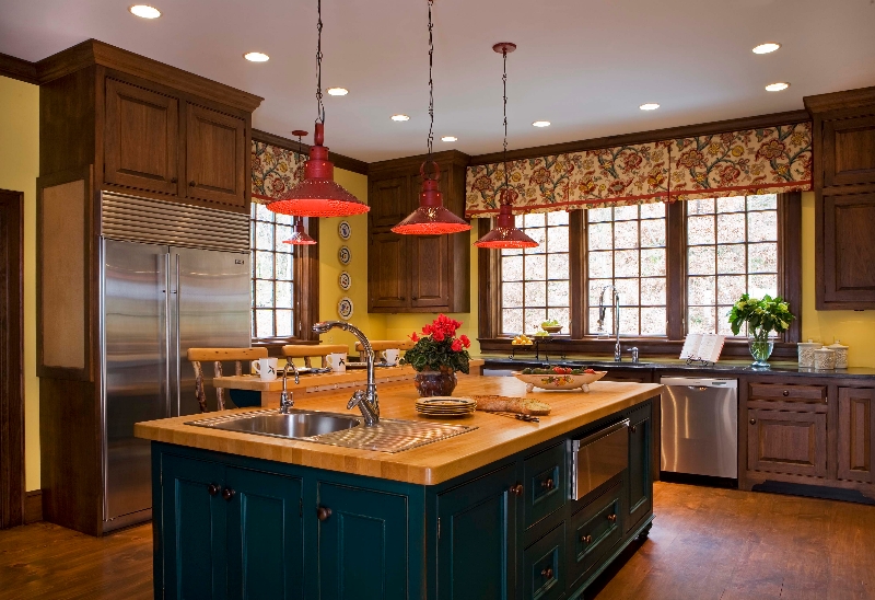 Trends: Colored Kitchen Cabinets 3