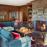In full collaboration with the architect and builder, we designed a newly constructed mountainside home with historic details coupled with contemporary elements.