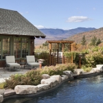 No mountain retreat would be complete without a poolside oasis for relaxing and entertaining.