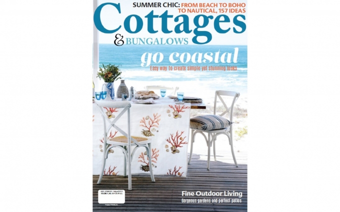 This issue of Cottages & Bungalows features seaside cottage interior design by Boston interior designer Elizabeth Swartz Interiors.