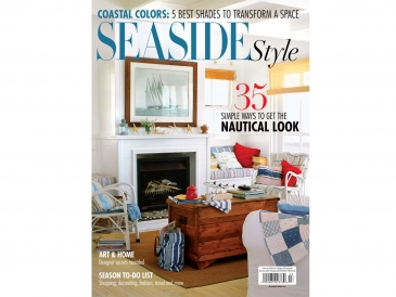 Seaside Style Magazine featuring the contemporary style of a seaside home with interior design by Elizabeth Swartz Interiors.