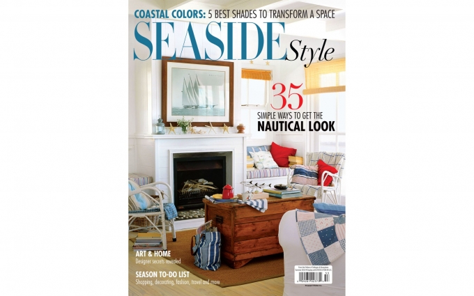 Seaside Style Magazine featuring the contemporary style of a seaside home with interior design by Elizabeth Swartz Interiors.